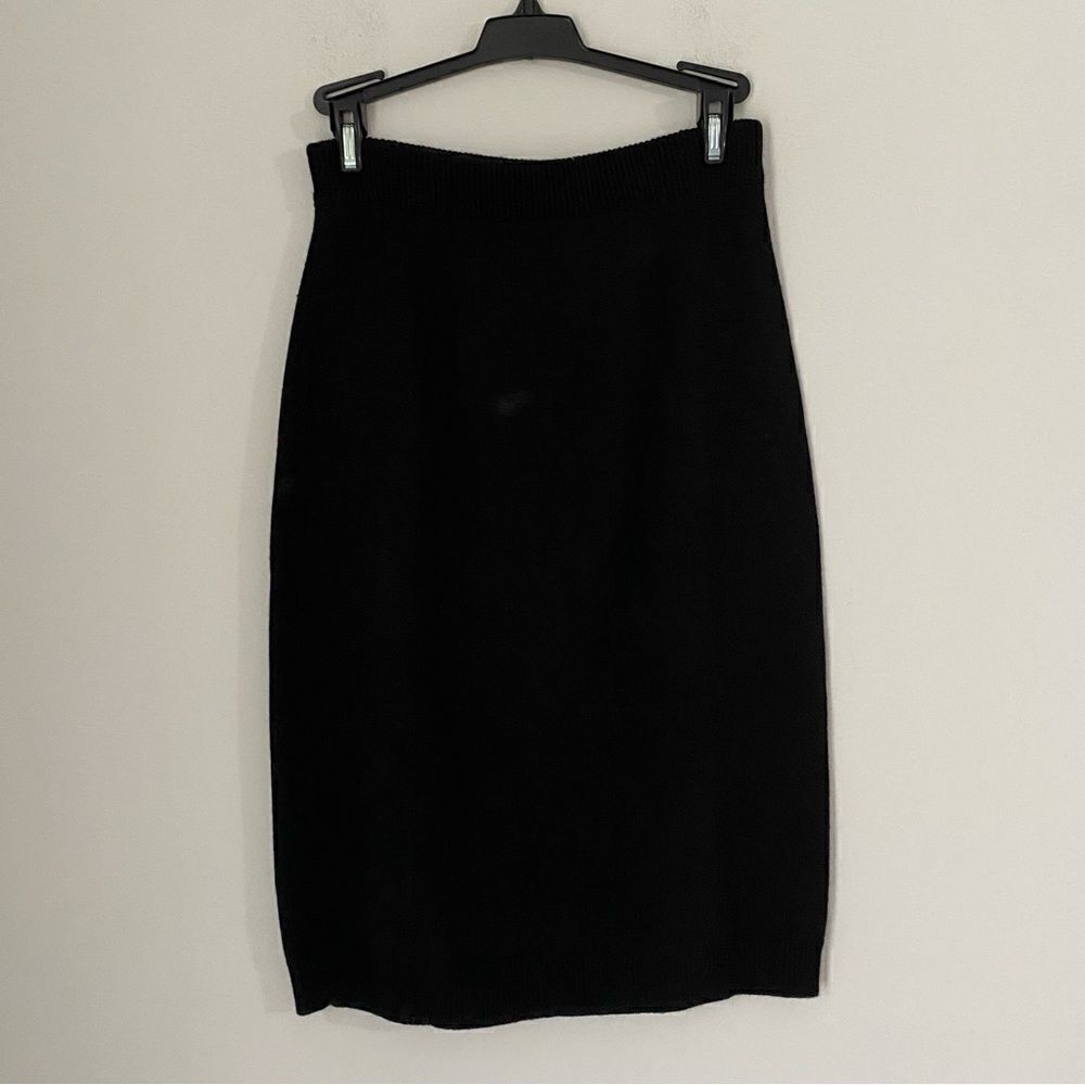 Rafaella Petites Women’s Wool Blend Black Mini Sweater Skirt Size S